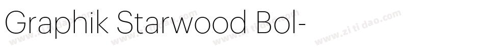 Graphik Starwood Bol字体转换